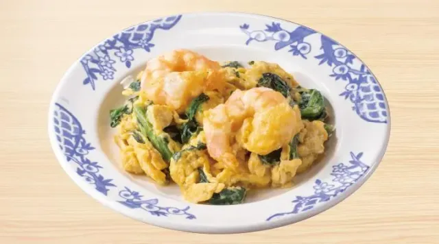 えび玉ほうれん草炒め(ぴったりサイズ)