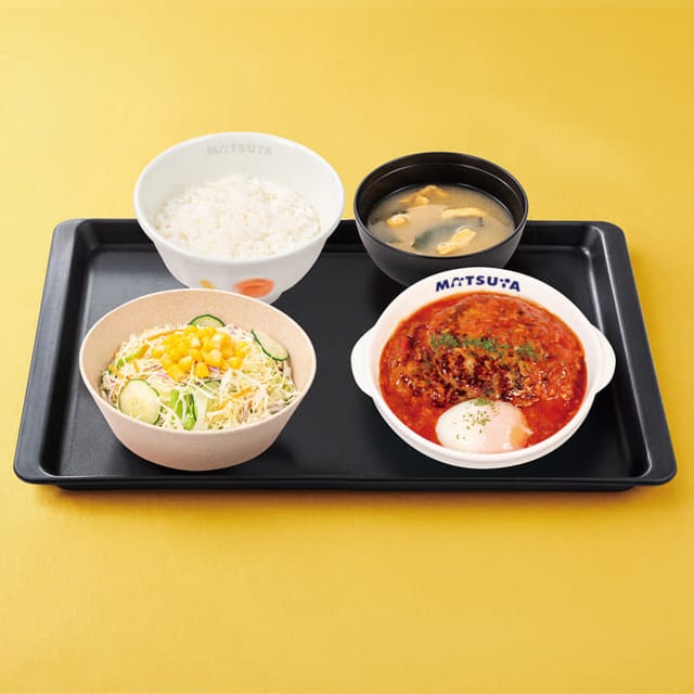 うまトマハンバーグ定食 トリプル