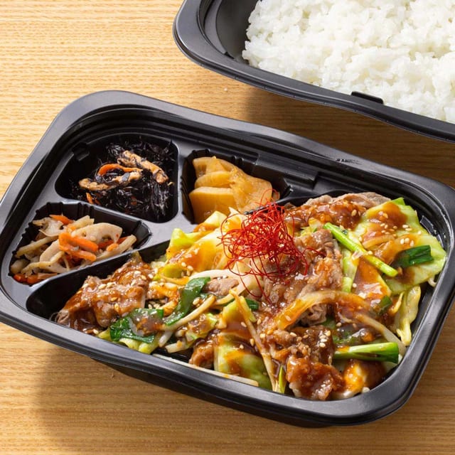国産牛のスタミナ炒め 弁当(大戸屋)