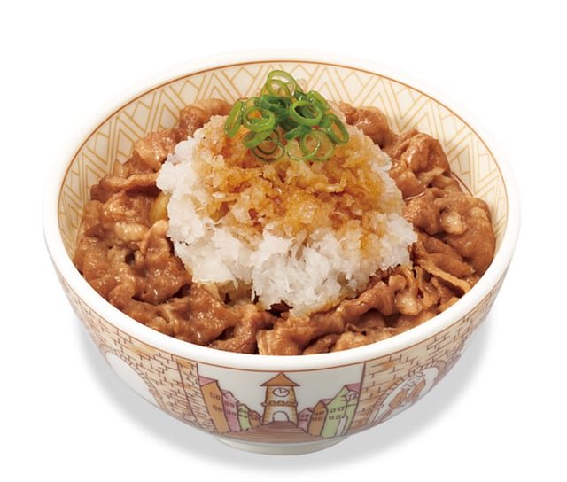 おろしポン酢牛丼 大盛（すき家）