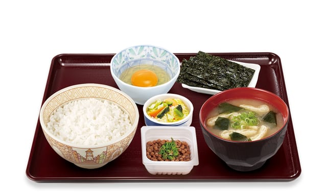 納豆定食 並盛（すき家）