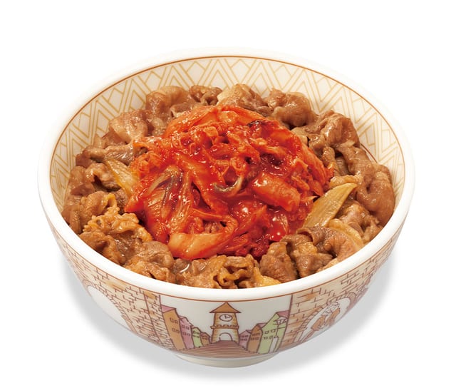 キムチ牛丼 ミニ(すき家)