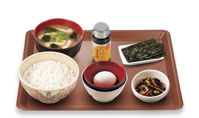 たまかけ朝食 大盛（すき家）